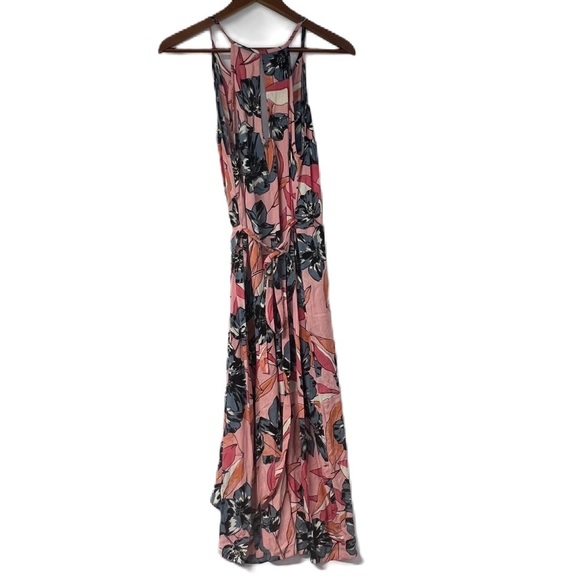 Billabong Woman's sz s pink floral aloha babe midi dress summer vacation casual - Picture 5 of 8